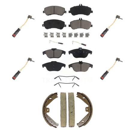 Cmx Front Rear Ceramic Brake Pads Extra Wear Sensor Kit 7Pc For Mercedes-Benz GLK350 GLK250 KCW-101364