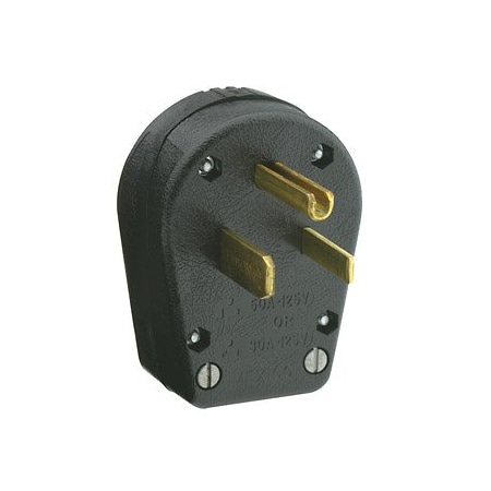 Leviton Commercial Grade Angle Plug 30/50 Amp, 250 Volt 931-E