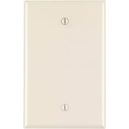 Leviton 1-Gang Mid-Way Thermoplastic Nylon Blank Wall Plate Light Almond R56-0PJ13-00T