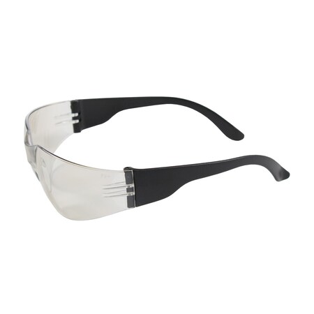Bouton Optical Rimless Safety Glasses with Black Temple, I/O Lens and Anti-Scratch Coating 250-01-0002