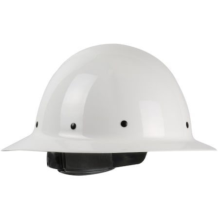 Pip Full Brim Smooth Dome Hard Hat w/Fiberglass Resin Shell, 8-Point Riveted Textile Suspension and Whee 280-HP1481R-01