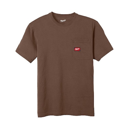 Milwaukee Tool Work Shirt, 2XL, Brown, Men's 605BR-2X