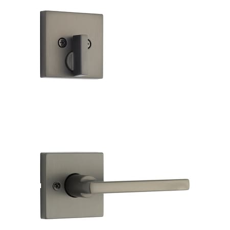 Kwikset Residential Handlesets Single Cylinder Gunmetal 971HFLSQT-18G