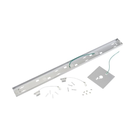 Keystone Surface Mounting Kit for 3' Series A Linear Arch Fixtures. Silver KT-LALED-3A-SM-KIT-S