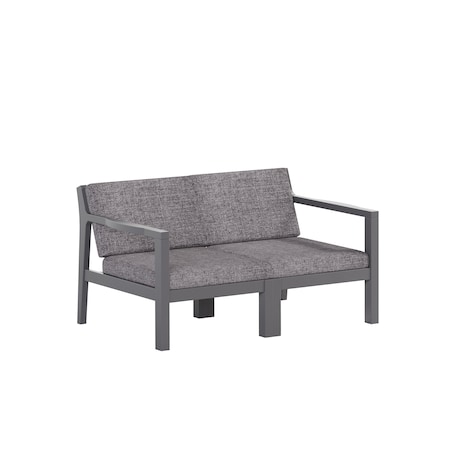 Polybird BREEZE DEEP SEAT LOVESEAT.     CHARCOAL POLYBIRD P108-CH-CASL