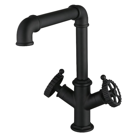 Kingston Brass Two-Handle Single-Hole Kitchen Faucet, Matte Black LS6500CG