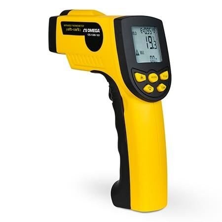 Omega Infrared Thermometer, -50 degC to 1300 degC, 2 % rdg/ 2 degC (3.6 degF), above 0 degC Accuracy, 0.1 OS-1300-161