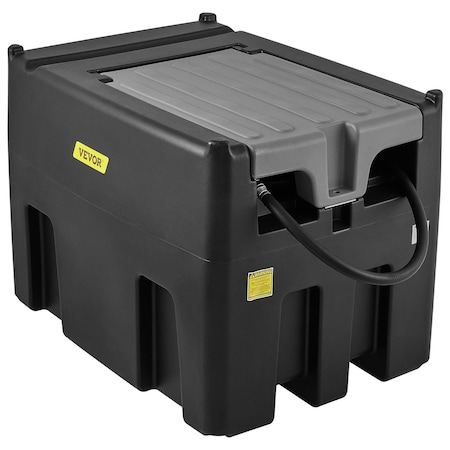 Vevor Portable Diesel Tank 116 Gal Diesel Fuel Tank with 12V Transfer Pump Black YDIES4OOL-E-4820