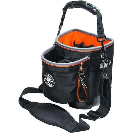 Klein Tools Tool Tote, Black, Polyester, 14 Pockets 55419SP-14