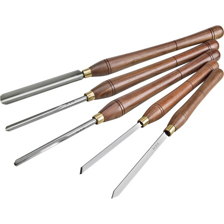 Shop Fox Deluxe Lathe Chisel Set, 5-Pc. D3790