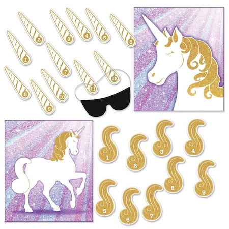 Goldengifts 19.25 x 16.75 in. Unicorn Party Games, 24PK GO2201159