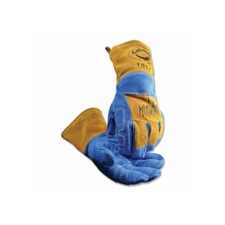 Caiman 1512 revolution Cow Split Wool Insulated Back MIG/Stick/Plasma Welding Gloves, One Size,  607-1512