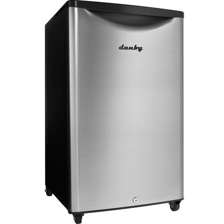 Danby Products Danby Contemporary Classic Outdoor Refrigerator, 4.4 Cu.Ft. Capacity, Gray DAR044A6BSLDBO