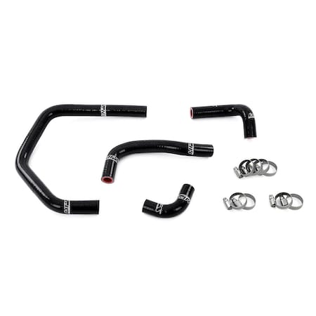 Hps Performance Silicone Heater Coolant Hose Kit, Toyota Supra MK4 JDM Right Hand Drive 2JZ-GE NA, Black,  57-2145-BLK