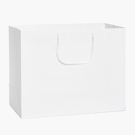 Nashville Wraps White Matte Gift Bags, Medium 13x5x10, 10PK MTMMWH