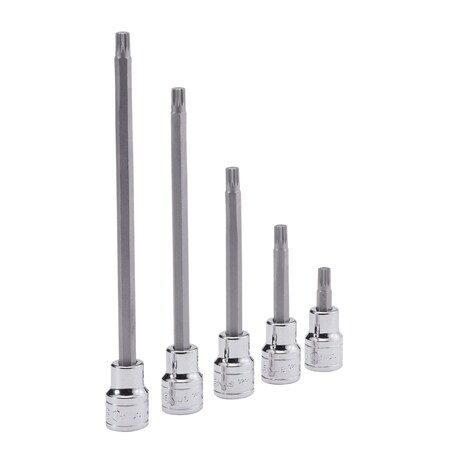 Genius Tools 3/8in Dr. M4 Triple Square Bit Socket 50mmL 308+8104