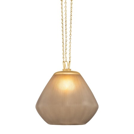 Corbett Lighting Saint Tropez 1 Light Pendant in Vintage Brass Finish 520-19-VB