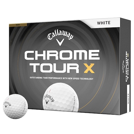 Callaway Chrome Tour X 26 White Golf Balls, 12PK 113583
