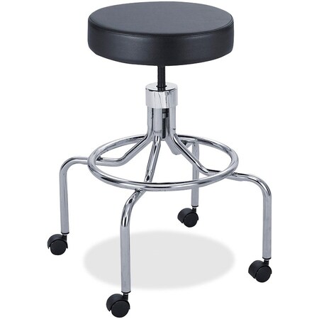 Safco Safco Lab Stool - Vinyl - Screw Lift - 33"H - Black 3433BL