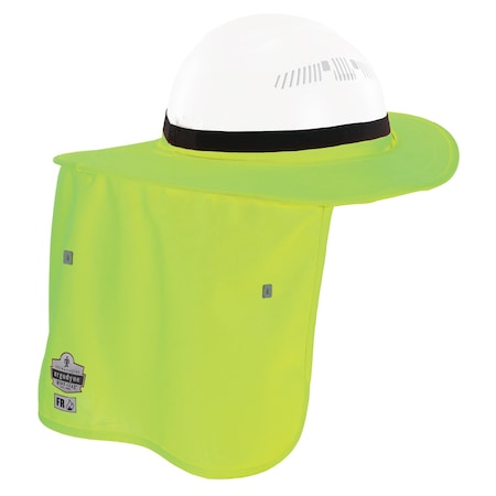 Ergodyne Lime FR Hard Hat Brim with Neck Shade 6662
