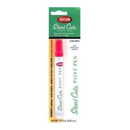 Krylon Short Cuts 1/3 Fl Oz Glow Orange Gloss Paint Pen SCP-912