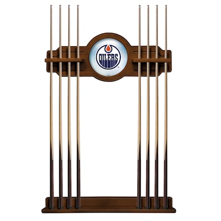 Holland Bar Stool Co Edmonton Oilers Cue Rack in Chardonnay Finish CueChrdEdmOil