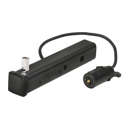 Safetywhips Warning Whip Mount, Black, Steel, 12.25 Length, 7 Way power plug connector HM1