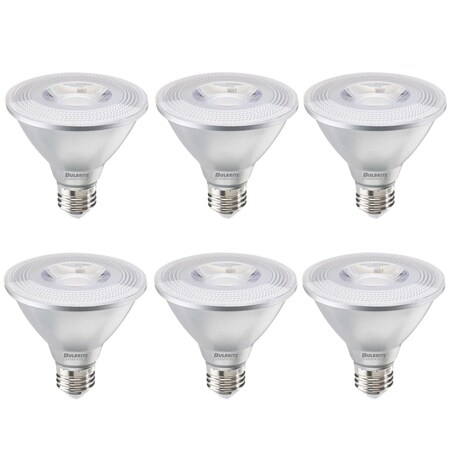 Bulbrite 75-Watt Equivalent Dimmable Flood PAR30SN Medium E26 LED Light Bulb, 3000K, 6PK 861729