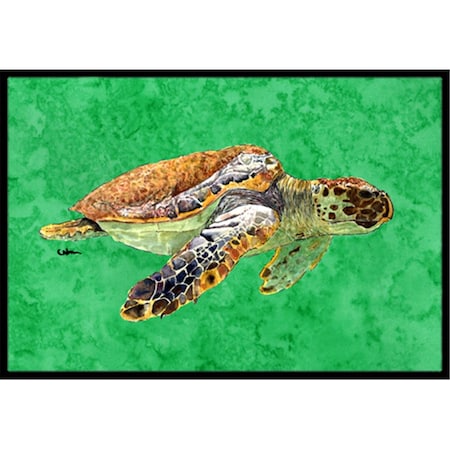 Carolines Treasures Turtle Indoor Or Outdoor Mat - 18 x 27 in. CA79391