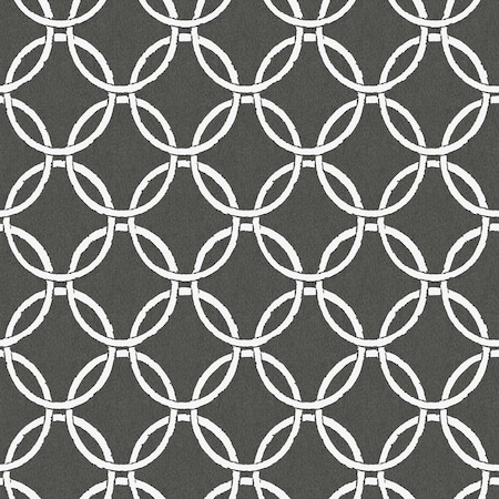 Chesapeake Quelala Black Ring Ogee Wallpaper 3122-11000