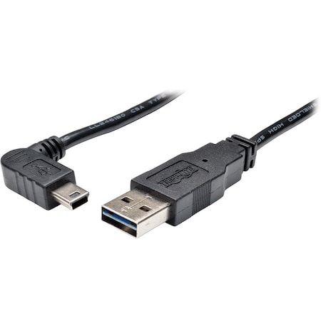 Tripp Lite USB 2.0 Universal Reversible Cable A to Right 5Pin Mini B 6FT 6ft UR030-006-RAB
