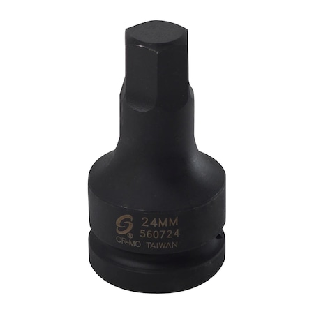 Sunex 1 in Dr Hex Driver Socket 24Mm 560724