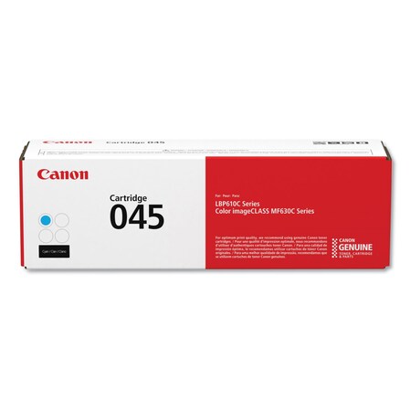 Canon 1241C001 (045) Toner, 1300 Page-Yield, Cyan 1241C001