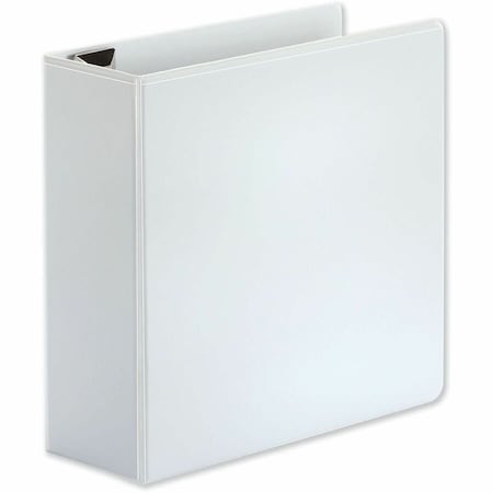 Universal One Comfort Grip Deluxe Plus D-Ring View Binder, 4" Capacity, 8-1/2 x 11, White UNV30754***