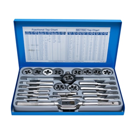 Century Drill & Tool 24 Piece Fractional Tap and Die Set 98904
