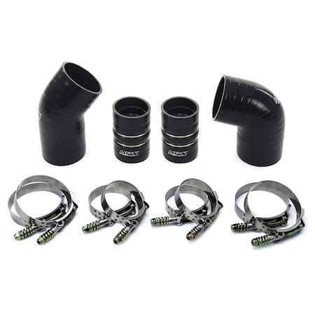 Hps Performance Ultra High Temp Aramid Reinforced Silicone Intercooler Hose Boots Kit, Black,  57-1574-BLK