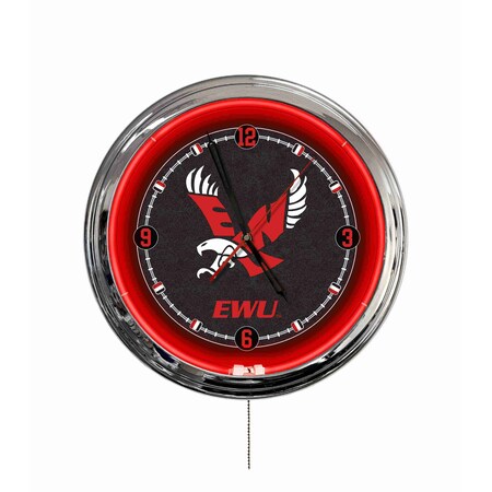 Holland Bar Stool Eastern Washington University 16 LED Wall Clock ClkL16