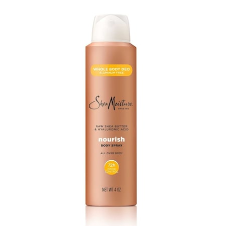 Shea Moisture Raw Shea Butter and Hyaluronic Acid All Over Body Deodorant Spray, 4 Ounce, 12PK 64778076