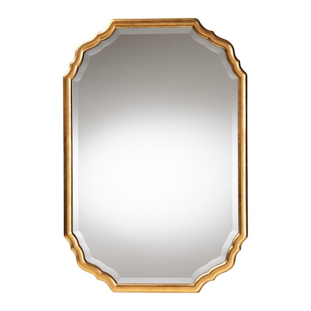 Baxton Studio Pacino Antique Goldleaf Accent Wall Mirror 255-14117-ZORO