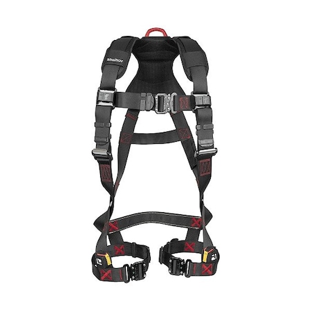 Falltech Not Applicable Fall Protection Harness, S/M, 425 lb, Quick-Connect Chest/ Quick-Connect Leg Straps 8141BSM