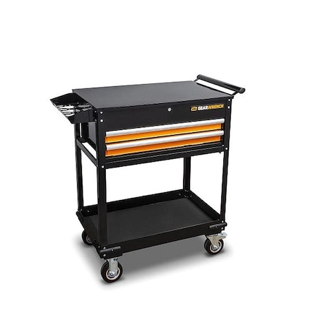 Gearwrench 32" 2 Drawer Black & Orange Utility Cart 83167