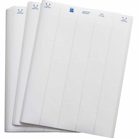 Brady LaserTab Polyester Lbls 0.375 in H x 1.5 in W White 80/PK, 80PK LAT-41-707-10