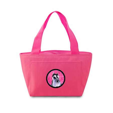 Carolines Treasures Pink Schnauzer Zippered Insulated School Washable And Stylish Lunch Bag Cooler SS4753-PK-8808