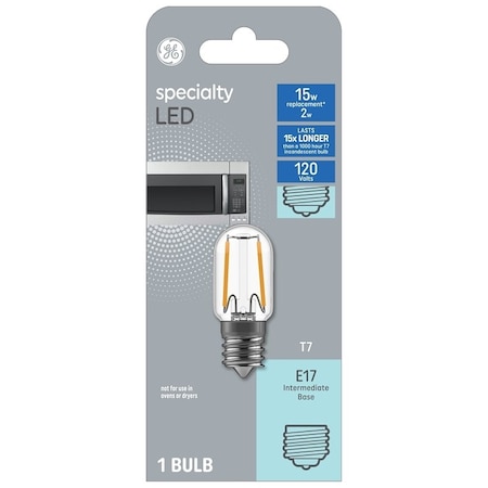 Ge LIGHT LED T7 IB APPLIANCE 2W 93128997