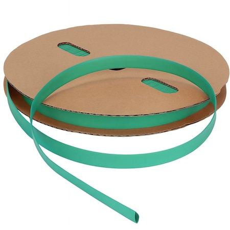 Kable Kontrol Heat Shrink Tube, Thin Wall, 2:1 I.D. Shrink Ratio, 1.5 in I.D. Before Shrinking, Green, 100 ft HS369-S100-GREEN