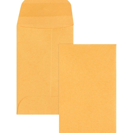 Business Source Envelope, Coin, No. 1, Kraft, PK500 04440