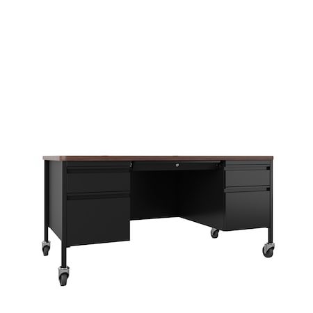 Hirsh Industries Rectangular Office Desk, 30 in D X 29 1/2 in H, 60 in W X 22658