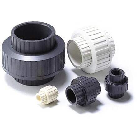 American Valve P243S 1 1-4 1.25 in. PVC Socket Union with Schedule 80 P243S-012