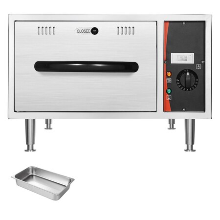Vevor Commercial Electric Drawer Warmer Single Warming Drawer Stainless Steel DW1N