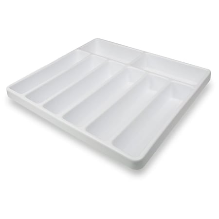 Trippnt 8 Compartment Drawer Organizer, White - Large 50057